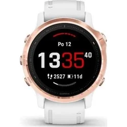 Garmin fenix6S PRO Glass, RoseGold/White Band (MAP/Music)