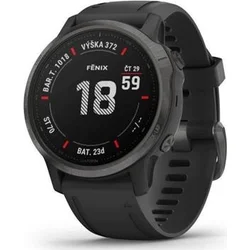 Garmin fenix6S PRO Sapphire, Gray/Black Band (MAP/Music) 010-02159-94 - Wearables