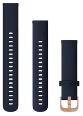 Garmin Remienok Quick Release 18, silikónový, tmavomodrý s rose gold prackou 010-12924-33
