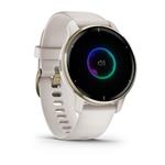 Garmin Venu 2 Plus, nerezová luneta Cream Gold, púzdro a silikónový remienok White 010-02496-12