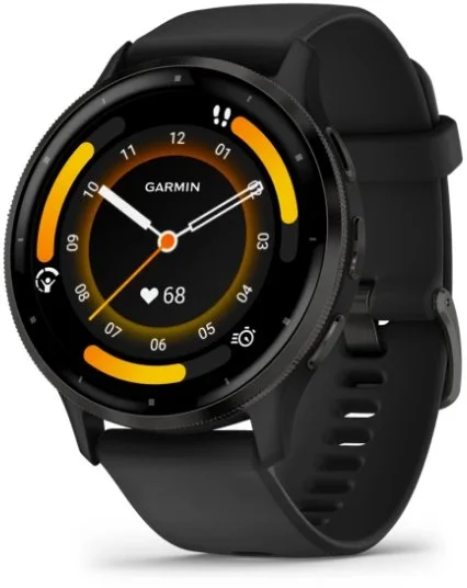 Garmin Venu 3, Slate/Black, silikonový řemínek