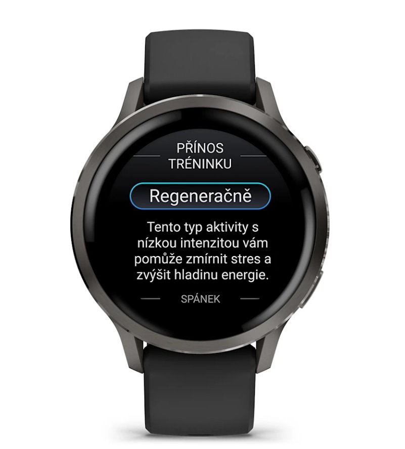 Garmin Venu 4 41mm, Slate a Černý silikonový řemínek