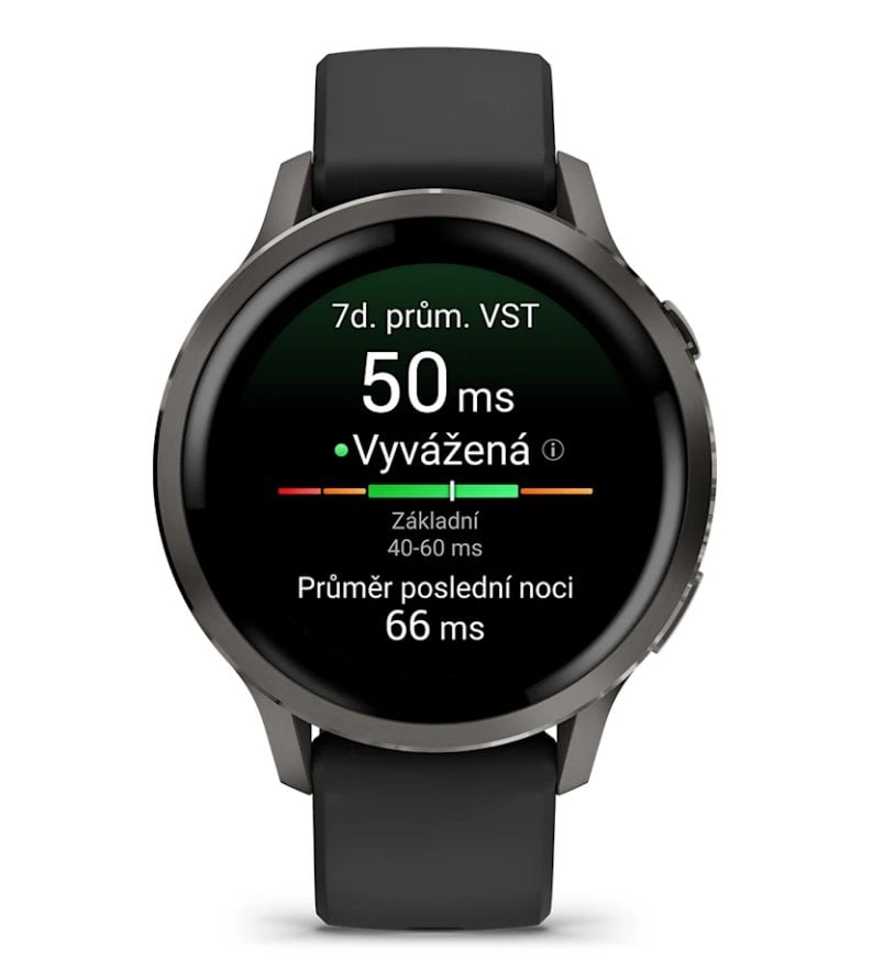 Garmin Venu 4 41mm, Slate a Černý silikonový řemínek
