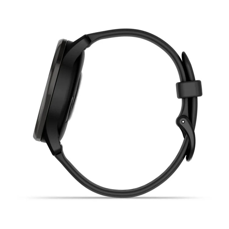 Garmin vivomove Trend, Nerezová luneta Slate, silikonový řemínek