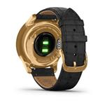 Garmin vivomove3 Luxe, 24K Gold/BlackLeather Band 010-02241-22
