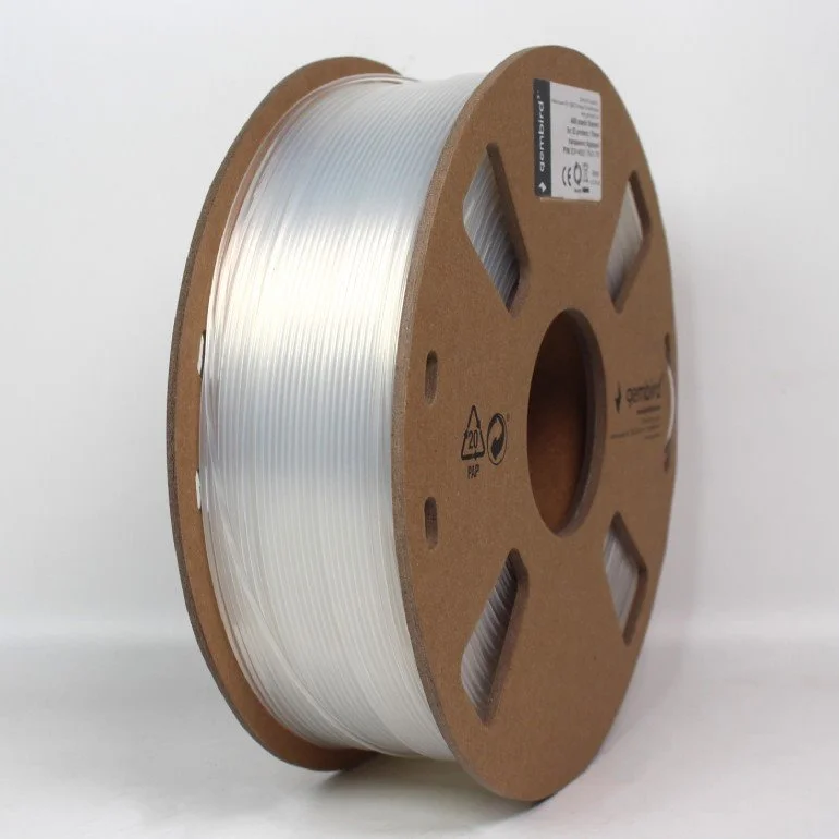 Gembird filament ABS 1.75mm 1kg, transparentná 3DP-ABS1.75-01-TR