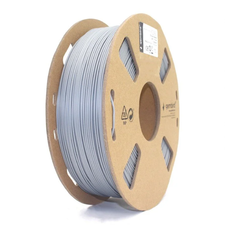 Gembird filament PLA 1.75mm 1kg, sivá 3DP-PLA1.75-01-GR