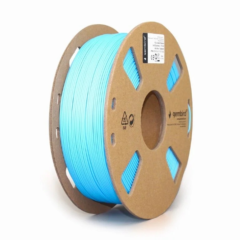 Gembird filament PLA 1.75mm 1kg, svetlomodrá 3DP-PLA1.75-01-BS