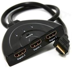 Gembird HDMI přepínač, pro 3 zdroje na 1 TV