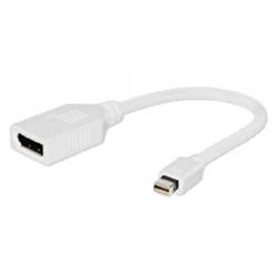 Gembird Mini DisplayPort (M) na DisplayPort (F), bílá