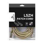 Gembird patch kabel S/FTP Cat. 6A LSZH, 10 m, šedý