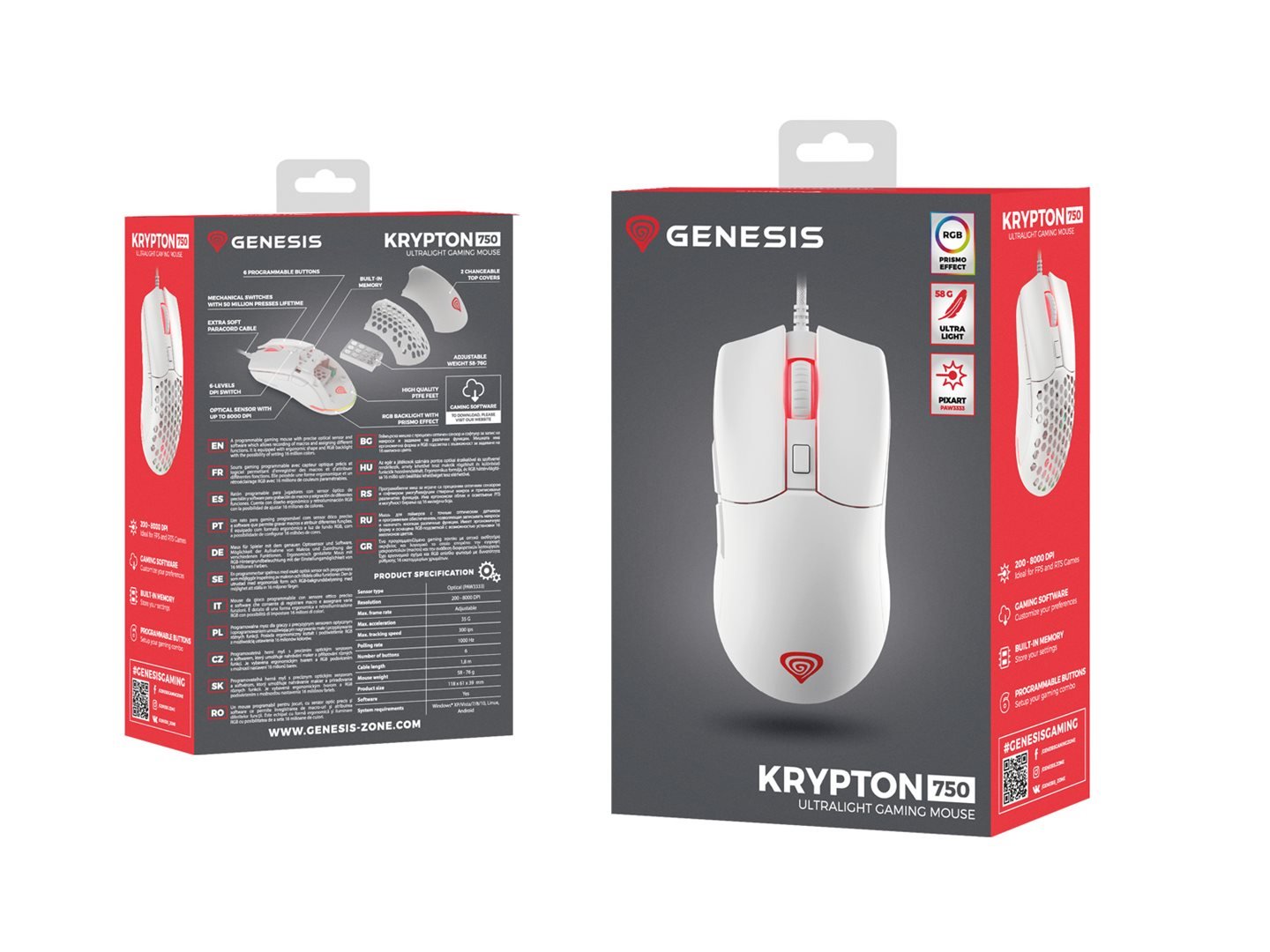 Genesis Krypton 750, biela