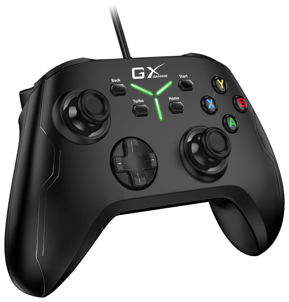 GENIUS GX Gaming gamepad GX-21UV/ drátový/ USB/ duální vibrace/ pro PC, PS3, PS4, Switch, Switch Lite a Android