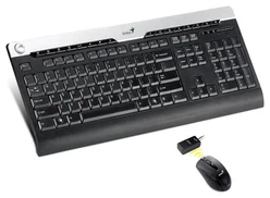 Genius Klávesnice+myš Slimstar 720 Laser, USB, černá CZ