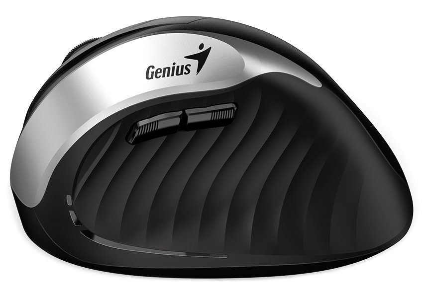 Genius myš Ergo 8250S, černo-stříbrná
