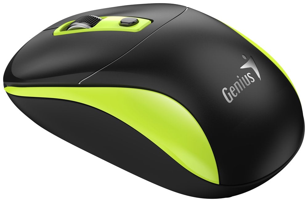 GENIUS NX-7123 BlackGreen/ 1200 dpi/ bezdrátová/ Copilot/ 4tlačítková/ černozelená