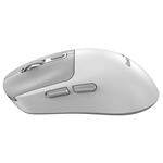 GENIUS NX-8260S BT White/ 2400 dpi/ bezdrátová/ duální BT+2,4GHz/ tichá/ rychlé nabíjení/ ultralehká/ Copilot/ bílošedá