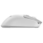 GENIUS NX-8260S BT White/ 2400 dpi/ bezdrátová/ duální BT+2,4GHz/ tichá/ rychlé nabíjení/ ultralehká/ Copilot/ bílošedá