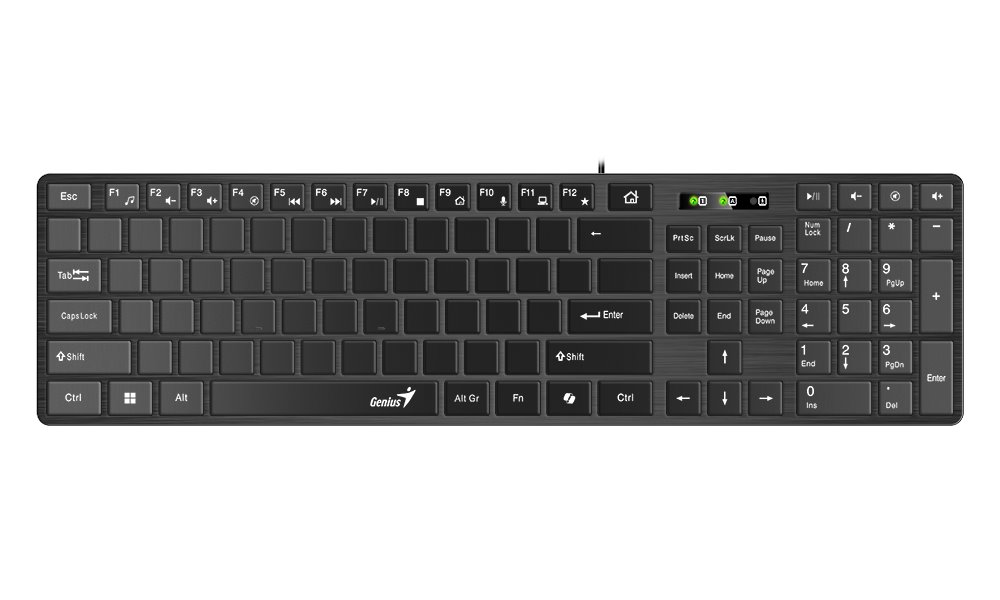 Genius Slimstar K500 Education, bez odtlačkov kľúčov