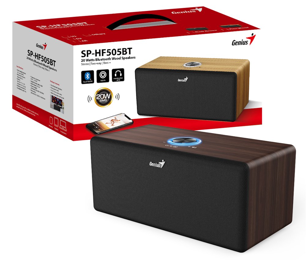 Genius SP-HF505BT Tmavohnedá
