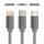 Geti kábel GCU 04 USB 3v1 strieborný samonavíjací