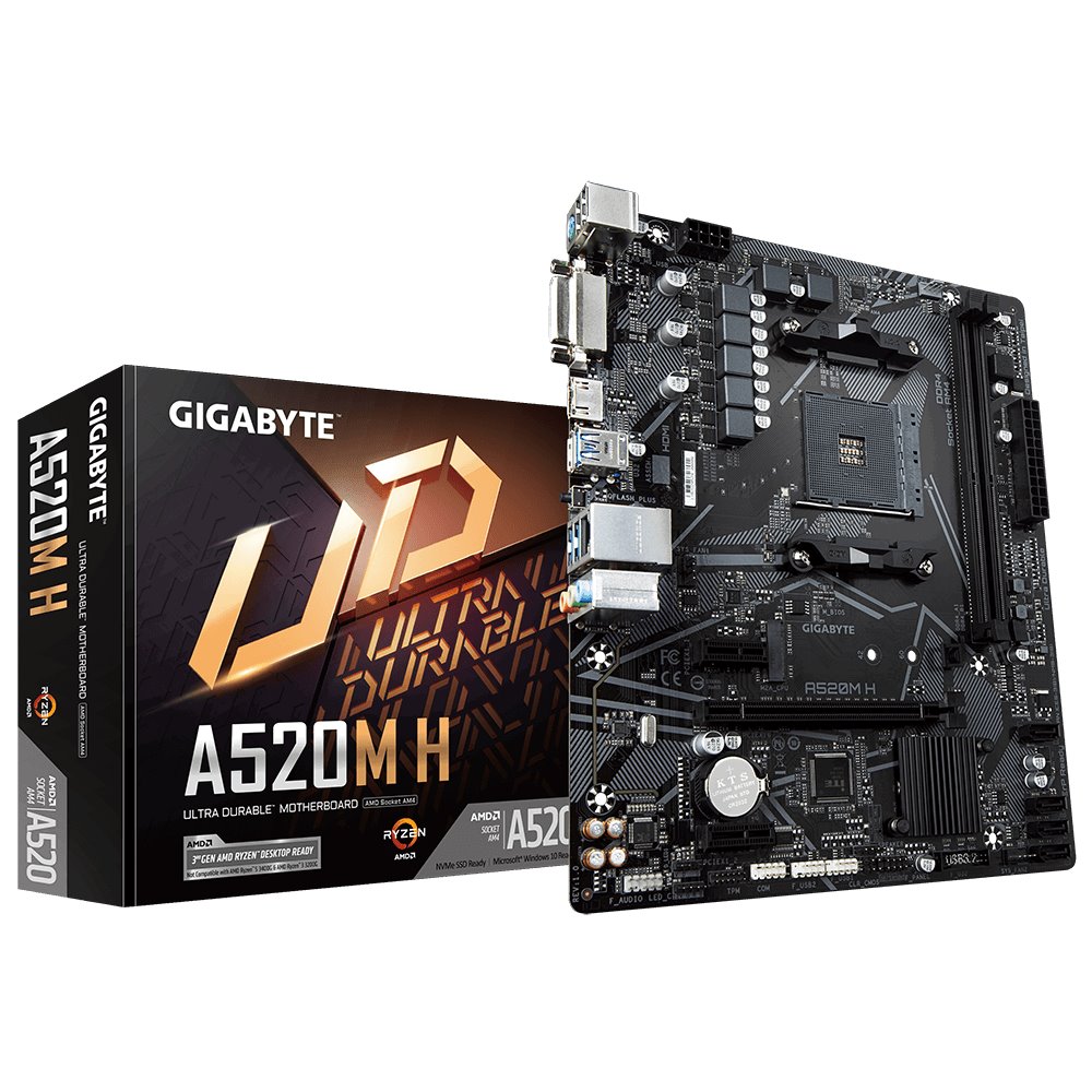 Материнская плата gigabyte a520m h совместимость с процессорами