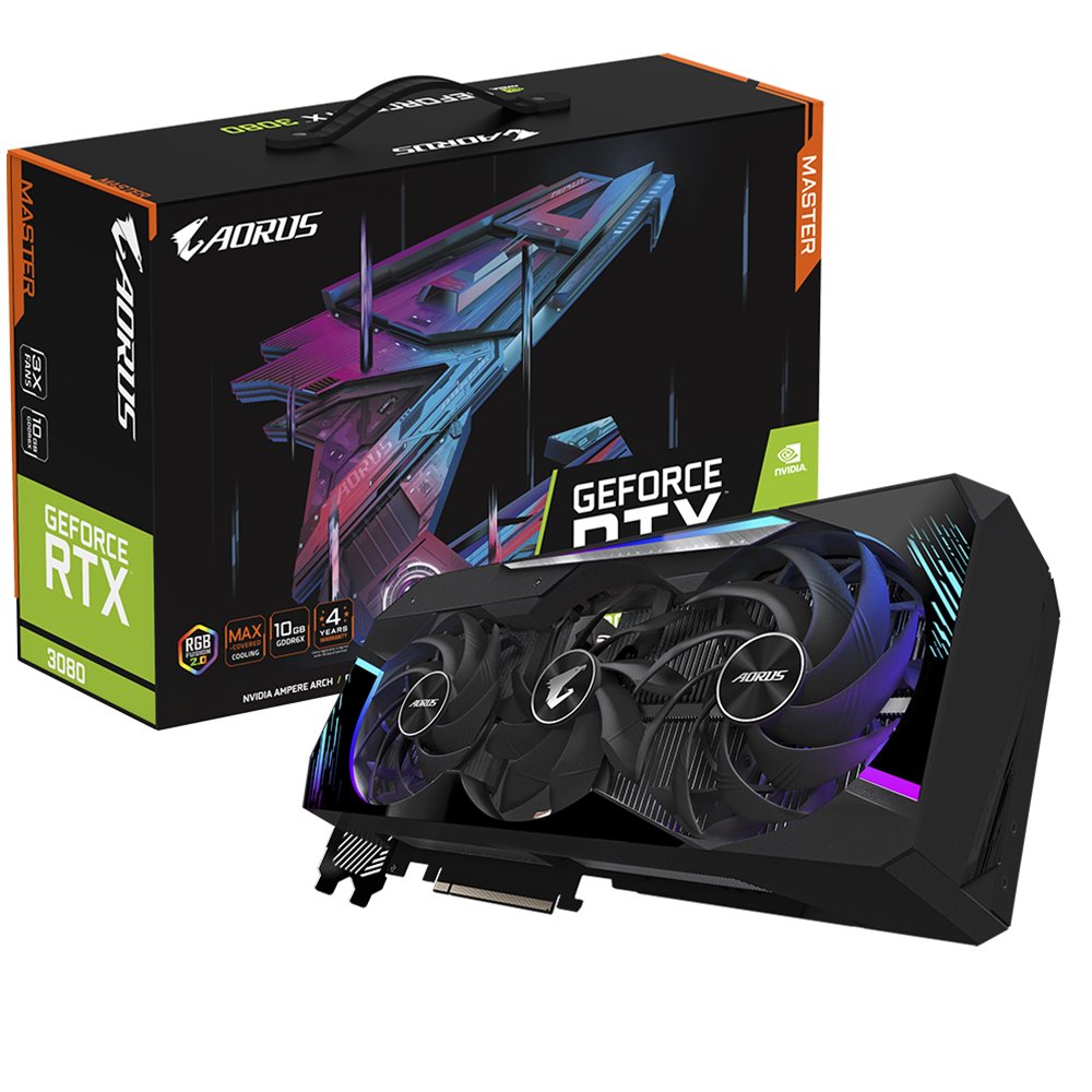 GIGABYTE AORUS GeForce RTX 3080 MASTER 10G (GV-N3080AORUS ...