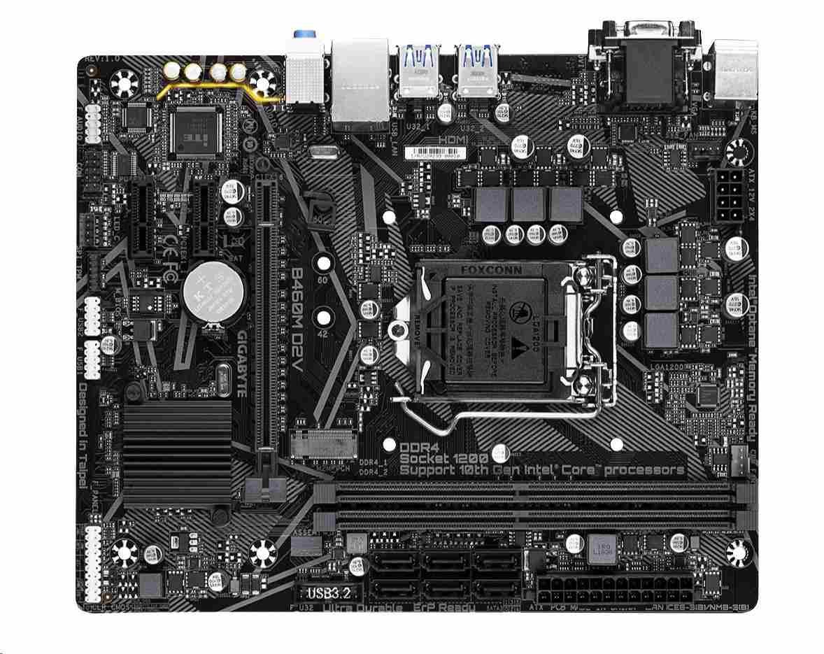 Материнская плата gigabyte b460m d2v совместимость