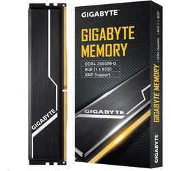 GIGABYTE DDR4 8GB (1x8GB) 2666MHz CL16 GP-GR26C16S8K1HU408 - Paměťové moduly