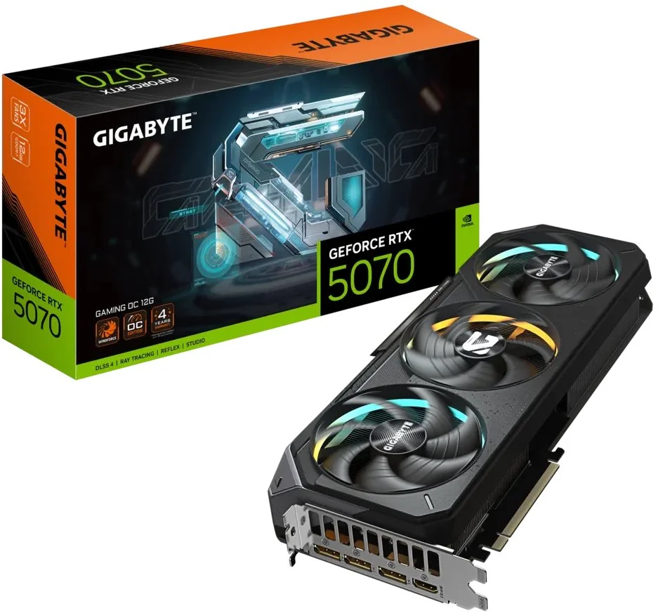 GIGABYTE GeForce RTX 5070 GAMING OC 12G