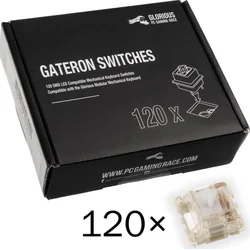 Glorious Gateron Clear Switches, 120 ks