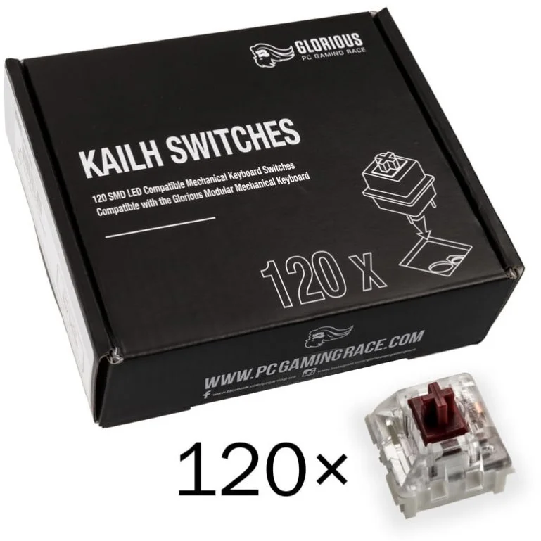 Glorious Kailh Speed Bronze Switches, 120 ks