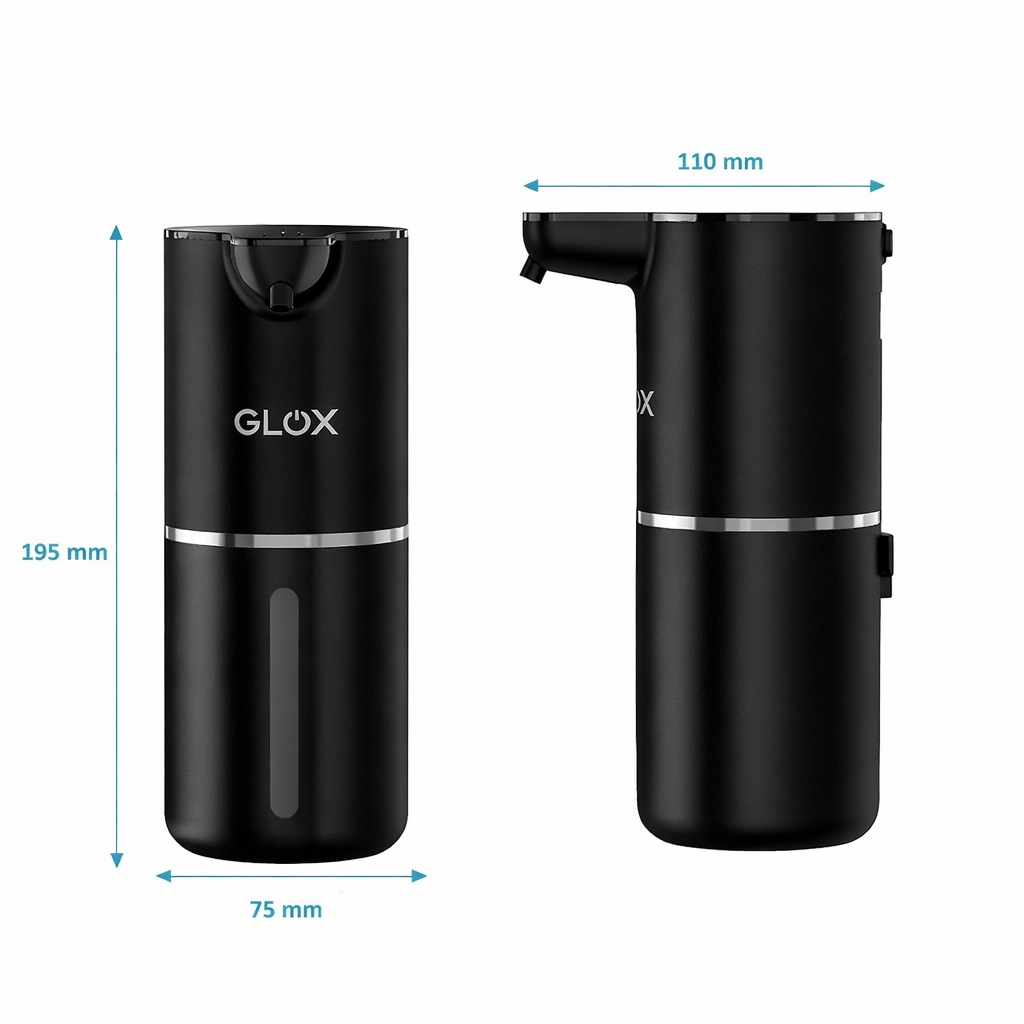 GLOX GM1B – Bezdotykový dávkovač mydla, čierny