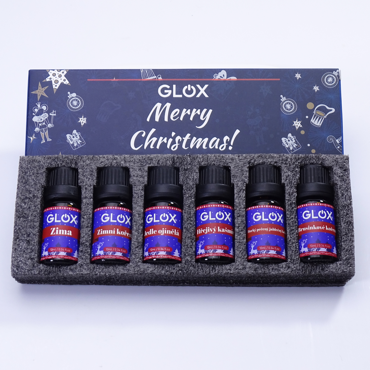 GLOXAO2 - Sada 6ks Vánočních aroma olejů