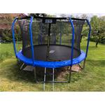 GoodJump 4UPVC modrá trampolína 366 cm s ochrannou sítí + žebřík - Inside