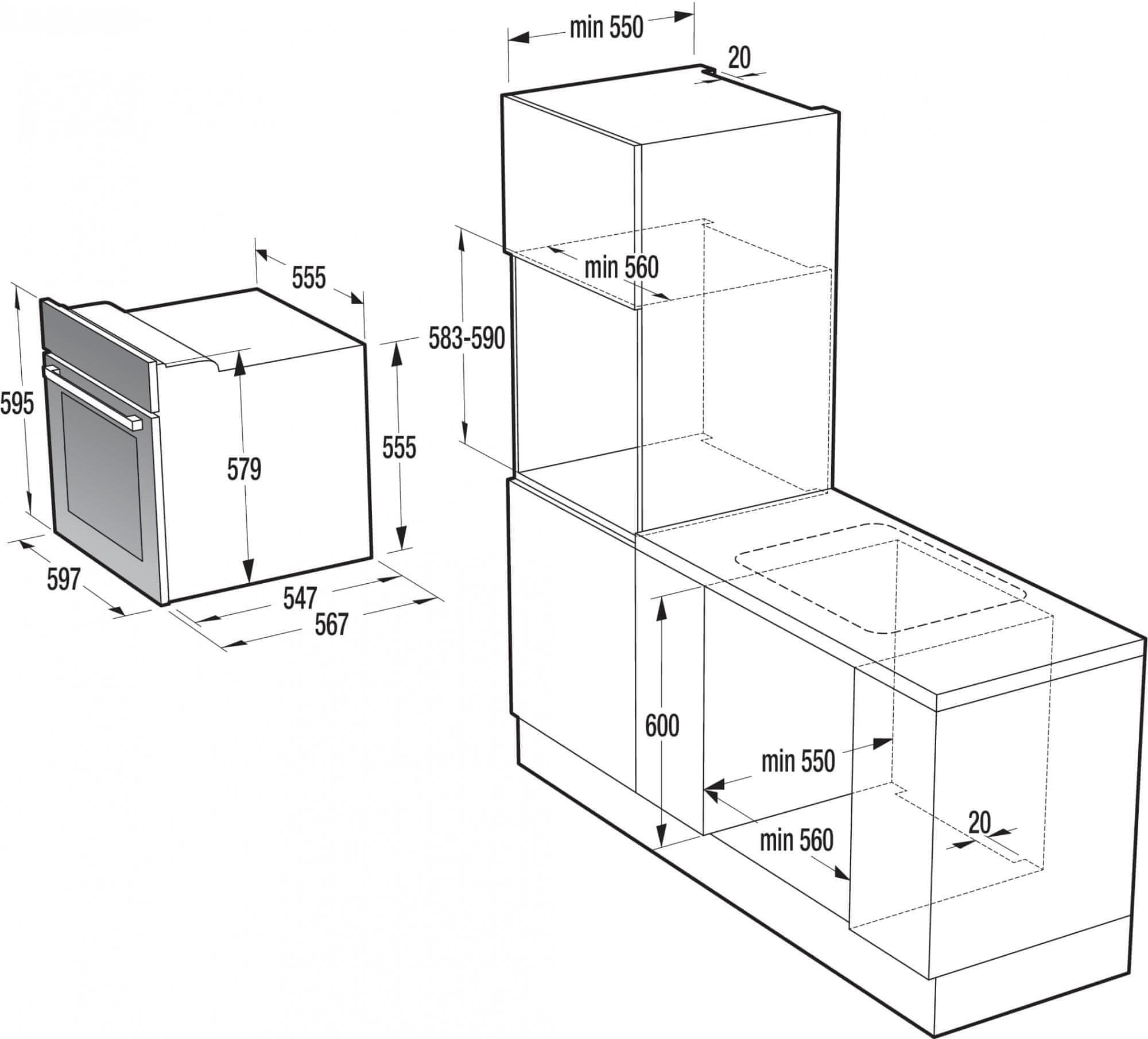 Духовой шкаф gorenje bo635e11xk