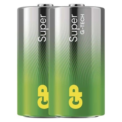GP baterie Super Alkaline LR14 (C, malé mono) blister, 2 kusy