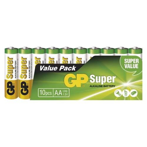 GP Super alkalické batérie 15A LR06 (AA, tužkové) 1,5V 10 ks