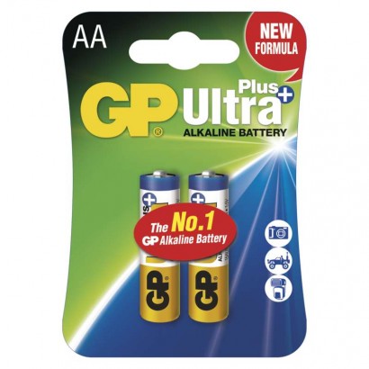 GP Ultra Plus Alkaline AA (LR6) 2Ks
