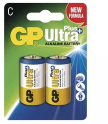 GP Ultra Plus Alkaline R14 (C, malý mono) blister, 2 kusy