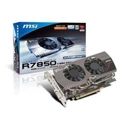 Grafická karta MSI AMD HD7850 (R7850 Twin Frozr 2GD5/OC) 2GB D5 900/4800MHz 1xDVI+2xminiDP+HDMI