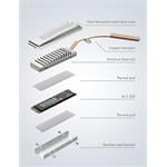 Graugear M.2 NVMe SSD Heatpipe Chladič Heatpipe s krytom pre PlayStation 5