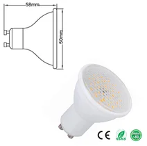GREEN LIGHTS GU10 60xSMD3528 LED 2.6W