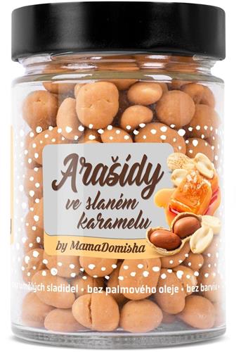 GRIZLY Arašidy v slanom karameli s medom MamaDomisha, 200 g