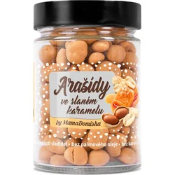 GRIZLY Arašídy ve slaném karamelu s medem MamaDomisha, 200 g