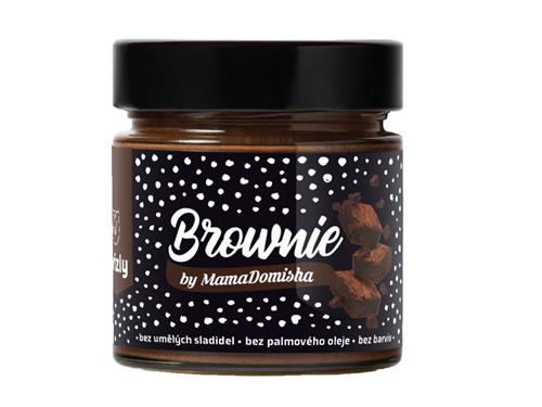 GRIZLY Lískooříškový krém Brownie by MamaDomisha, 250 g