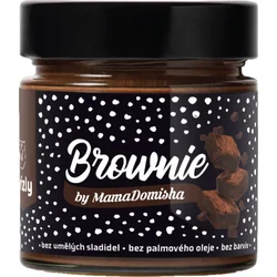 GRIZLY Lískooříškový krém Brownie by MamaDomisha, 250 g