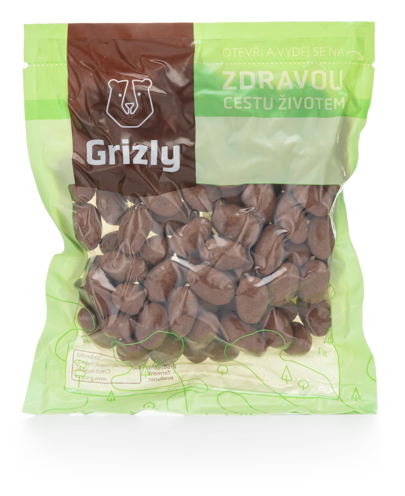 GRIZLY Mandle v mliečnej čokoláde so škoricou 500 g