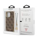 Guess 4G Charms Zadní Kryt pro iPhone 13 Pro Max Brown