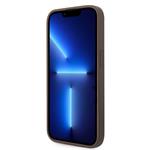 Guess 4G Stripe Zadní Kryt pro iPhone 14 Pro Max Brown